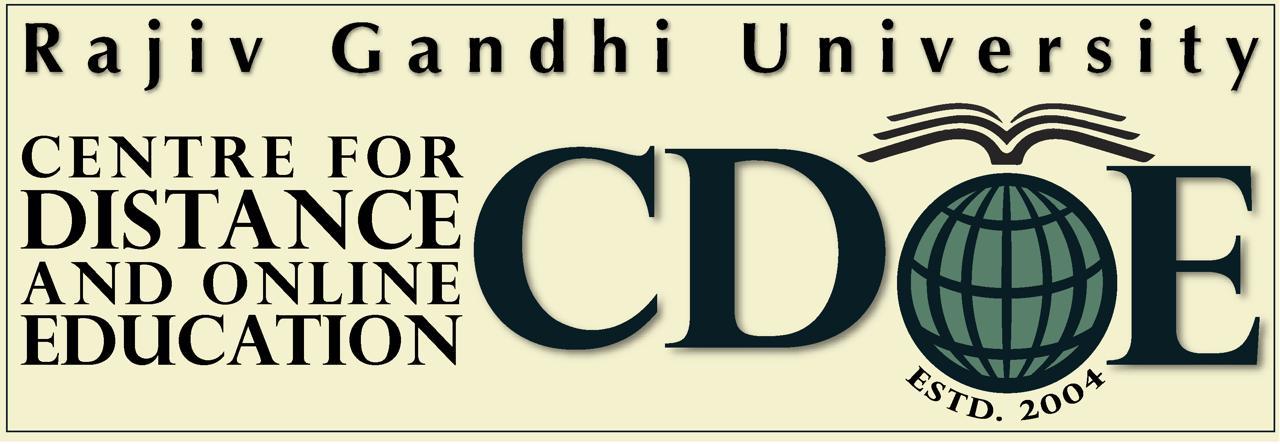 CDOE - Rajiv Gandhi University